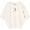 Squab Bird Kids Relaxed Fit Top, White - Blouses - 1 - thumbnail