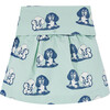 Swan Dogs Kids Regular Fit Skirt, Turquoise - Skirts - 2