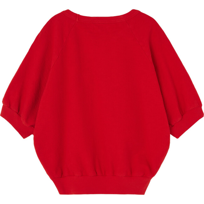 Squab Bird Kids Relaxed Fit Top, Red - Blouses - 2