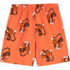 Mole Tigers Kids Regular Fit Pants, Orange - Pants - 2