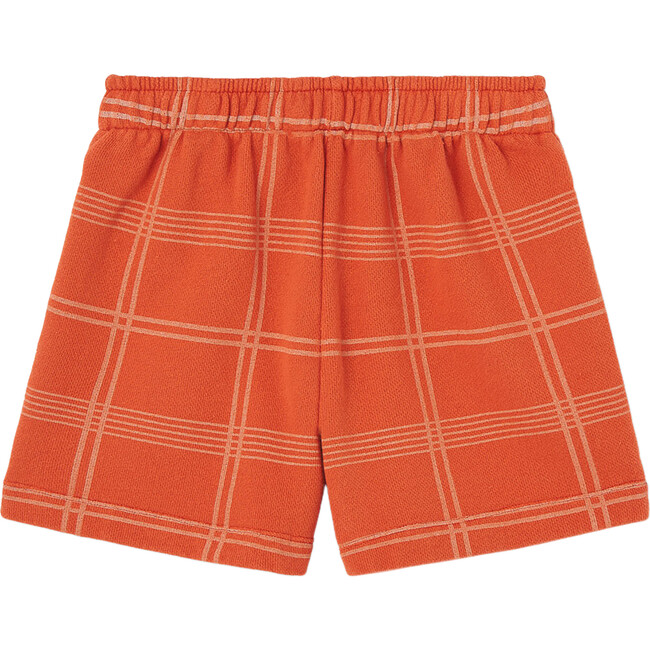 Hedgehog Squares Kids Relaxed Fit Pants, Orange - Pants - 2