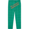 Horse Squares Kids Relaxed Fit Pants, Green - Pants - 2