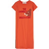 Gorilla Bear Kids Regular Fit Dress, Orange - Dresses - 1 - thumbnail