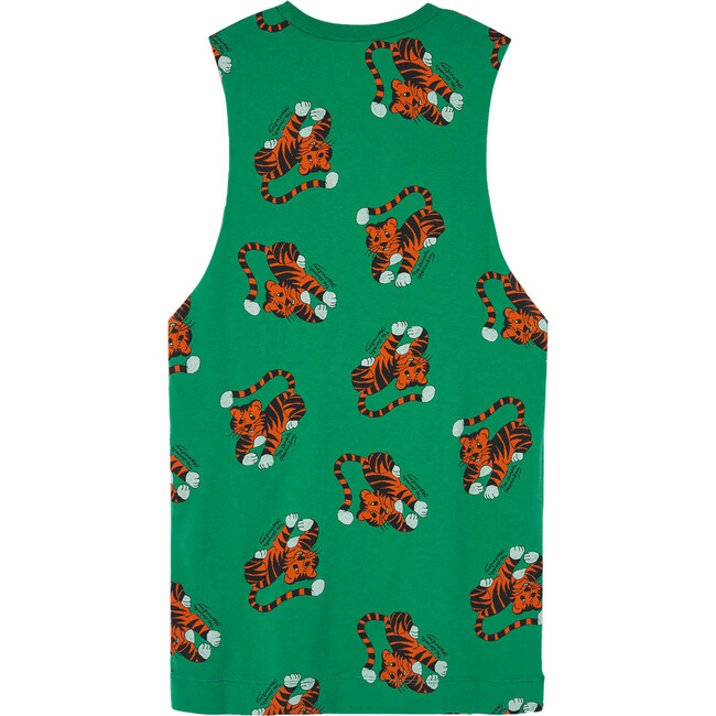 Gazel Tigers Kids Relaxed Fit Dress, Green - Dresses - 2