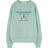 Shark Animals Observatory Kids Relaxed Fit Sweatshirt, Turquoise - Sweatshirts - 1 - thumbnail