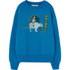 Bear Animals Kids Relaxed Fit Sweatshirt, Blue - Sweatshirts - 1 - thumbnail