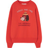 Bear Billy the Dog Kids Relaxed Fit Sweatshirt, Red - Sweatshirts - 1 - thumbnail