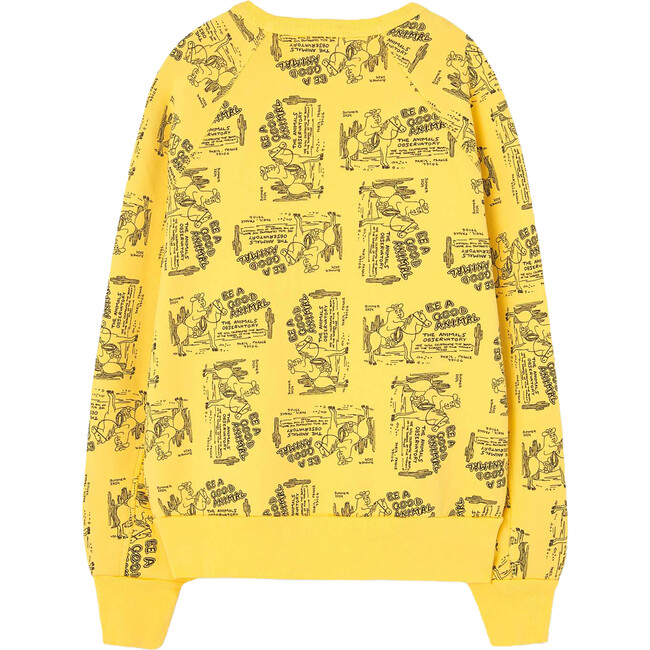 Shark Ghost Kids Relaxed Fit Sweatshirt, Yellow - Sweatshirts - 2