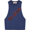 Prawn Animals Kids Oversize Fit T-Shirt, Deep Blue - T-Shirts - 1 - thumbnail