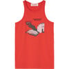 Tank Frog Worm Kids Regular Fit T-Shirt, Red - T-Shirts - 1 - thumbnail