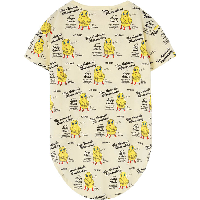 Hare Chair Kids Oversize Fit T-Shirt, Soft Yellow - T-Shirts - 2