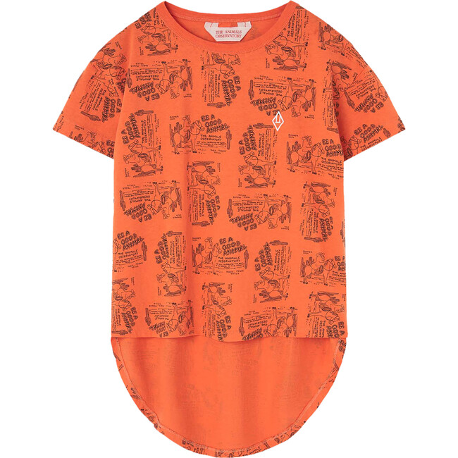 Hare Ghost Kids Oversize Fit T-Shirt, Orange