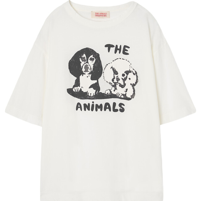Rooster Dogs Kids Oversize Fit T-Shirt, White