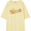 Rooster Animals Observatory Kids Oversize Fit T-Shirt, Soft Yellow - T-Shirts - 1 - thumbnail