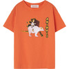 Rooster Animals Kids Relaxed Fit T-Shirt, Orange - T-Shirts - 1 - thumbnail