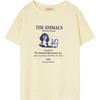 Rooster Dogs Kids Relaxed Fit T-Shirt, Soft Yellow - T-Shirts - 1 - thumbnail