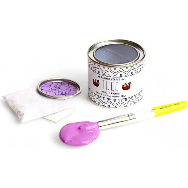 TWEE Farmer Kerri's Individual Beet Purple Veggie Paint Can + Brush