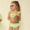 Mini Print Cabana Bikini Set, Lime Icing - Two Pieces - 2