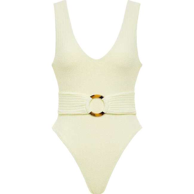Rib Kim One-Piece Swimsuit, Buttercream