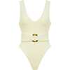 Rib Kim One-Piece Swimsuit, Buttercream - One Pieces - 1 - thumbnail