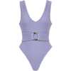 Crochet Kim One-Piece Swimsuit, Lilac - One Pieces - 1 - thumbnail