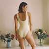 Rib Kim One-Piece Swimsuit, Buttercream - One Pieces - 3