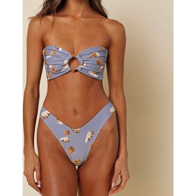 Tori Ties Bandeau Bikini Top, Shell - Two Pieces - 2