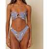 Tori Ties Bandeau Bikini Top, Shell - Two Pieces - 2