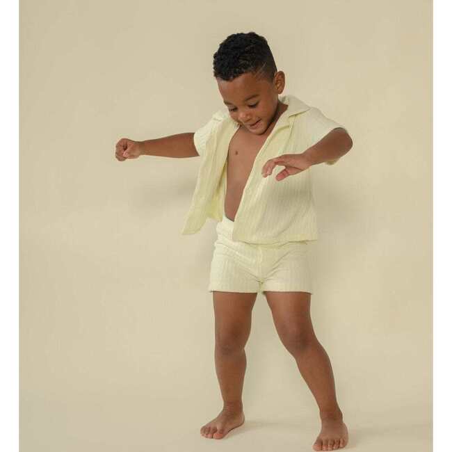 Rib Mini Boardshort, Buttercream - Swim Trunks - 3