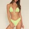 Lulu Print Zig-Zag Stitch Bikini Bottom, Lime Icing - Two Pieces - 2