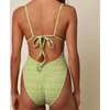 Devin Print One-Piece Swimsuit, Lime Icing - One Pieces - 3