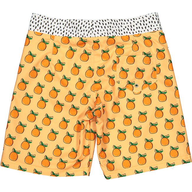 Oranges Print Surfer Swim Shorts, Multicolors - Swim Trunks - 3