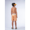 Oranges Print Surfer Swim Shorts, Multicolors - Swim Trunks - 8