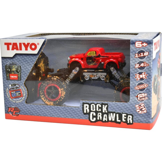 Rock Crawler 1:18 Scale R/C Vehicle in Red - Remote Control - 2