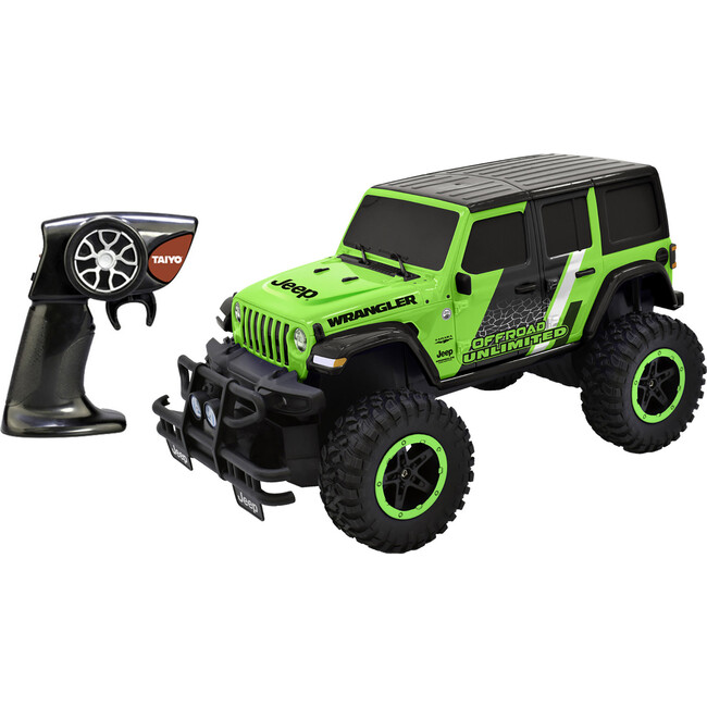 Jeep Wrangler Sahara Unlimited 1:16 Scale R/C Vehicle in Green