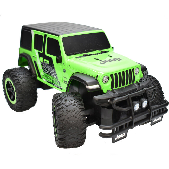 Jeep Wrangler Sahara Unlimited 1:16 Scale R/C Vehicle in Green - Remote Control - 3