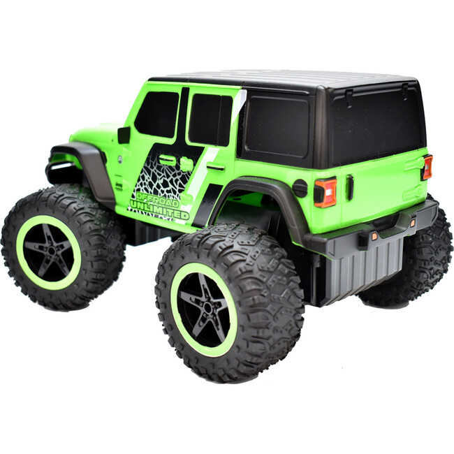 Jeep Wrangler Sahara Unlimited 1:16 Scale R/C Vehicle in Green - Remote Control - 4