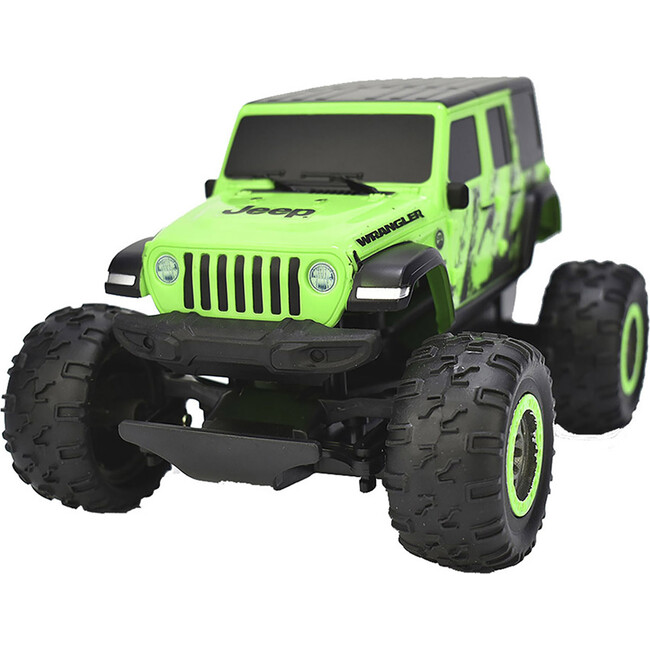 Jeep Wrangler Sahara Unlimited 1:22 Scale R/C Vehicle in Green - Remote Control - 3