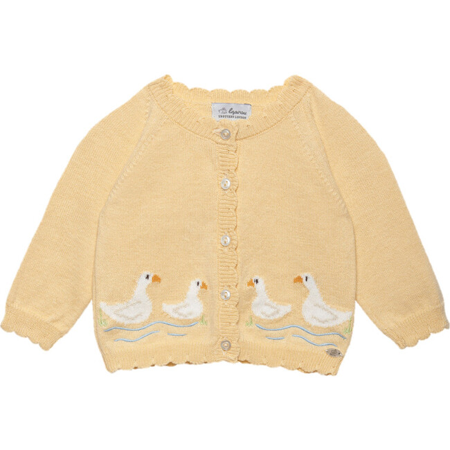 Little Duckling Cardigan, Pale Yellow