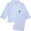 Trumpet Guardsman Pajama, Blue Stripe - Pajamas - 1 - thumbnail