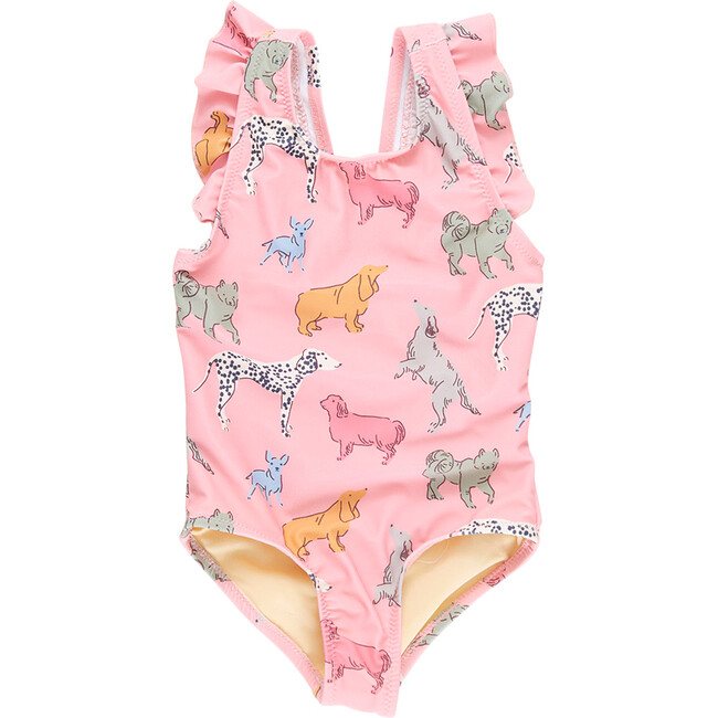 Girls Liv Suit, Pink Dogs