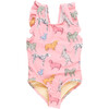 Girls Liv Suit, Pink Dogs - One Pieces - 1 - thumbnail