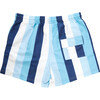 Mens Swim Trunk, Ocean Stripe - Swim Trunks - 4