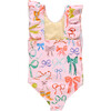 Girls Katniss Suit, Watercolor Bows - One Pieces - 6