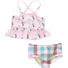 Girls Joy Tankini, Pink Mallard Friends - Two Pieces - 1 - thumbnail