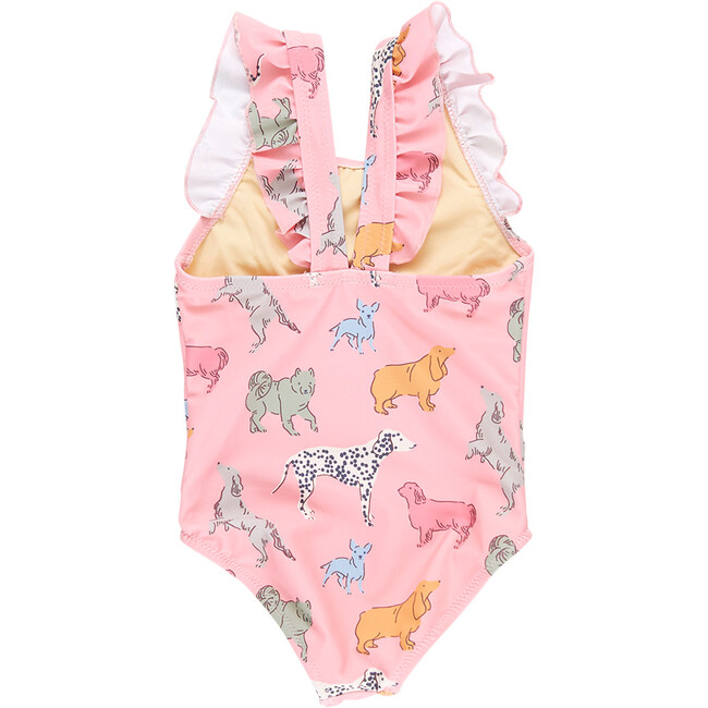 Girls Liv Suit, Pink Dogs - One Pieces - 5