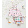Girls Joy Tankini, Pink Mallard Friends - Two Pieces - 5