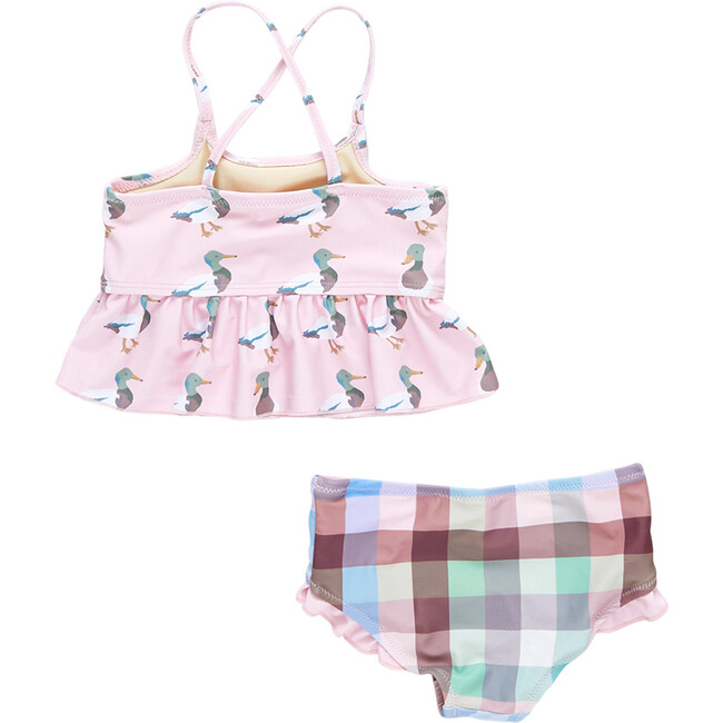 Girls Joy Tankini, Pink Mallard Friends - Two Pieces - 6