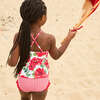 Girls Joy Tankini, Red Peonies - Two Pieces - 4