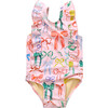 Baby Girls Katniss Suit, Watercolor Bows - One Pieces - 1 - thumbnail